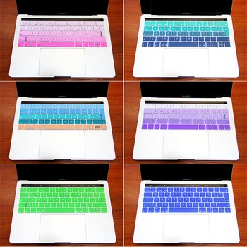 

Gradient Silicone Skin Fit For 2016 New MacBook Pro 13" A1706 15" A1707 With Touch Bar Mexico Chile Spain Spanish Keyboard Cover