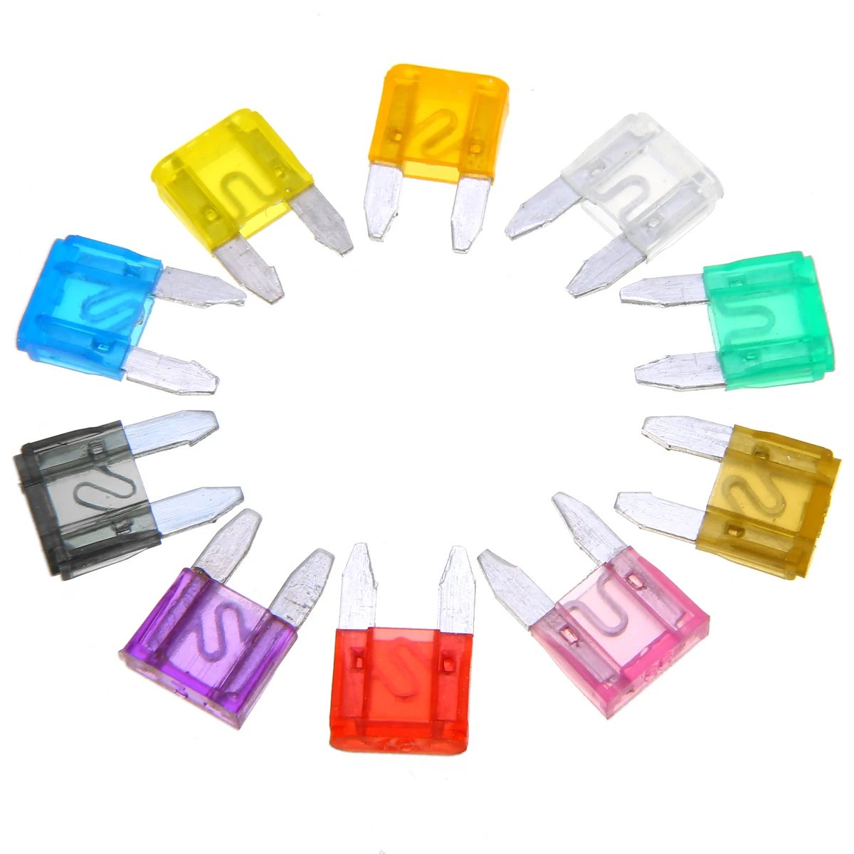 

120pcs/set Mini Car Vans Blade Fuses Assorted Kit 2A 3A 5A 7.5A 10A 15A 20A 25A 30A 35A High Quality Auto Car Truck Fuse