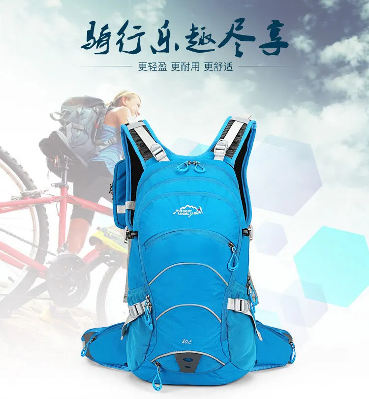 Top Bicycle Bag Cross Country Hiking Camping Traveling Backpack Waterproof Ultralight Reflective mtb Bike Bicycle Riding Cycling Bag 9