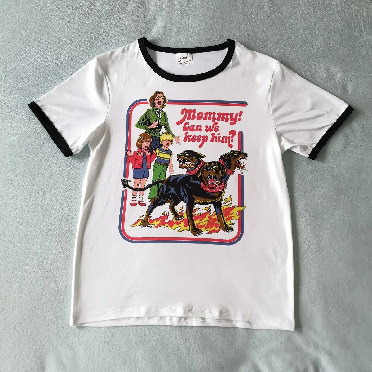 2019 Women Funny Style T shirt Mommy We Can Keep Him Dogs Printed Vintege Tops Harajuku Street Wear Short Sleeved Tshirts B1WC78 2019 Women Funny Style T shirt Mommy We Can Keep Him Dogs Printed Vintege Tops Harajuku Street Wear Short Sleeved Tshirts B1WC78