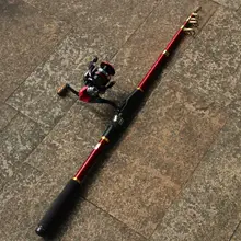 1 комплект 2,7 м Портативный телескопическая штанга углеродистая рыболовная жесткая рыболовная удочка+ LK3000 серии Спиннинг рыболовная Катушка набор рыболовные снасти