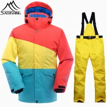 SAENSHING, костюмы для сноубординга, лыжный костюм для мужчин, водонепроницаемая термокуртка для сноуборда, лыжные штаны, дышащий комплект для снега на открытом воздухе