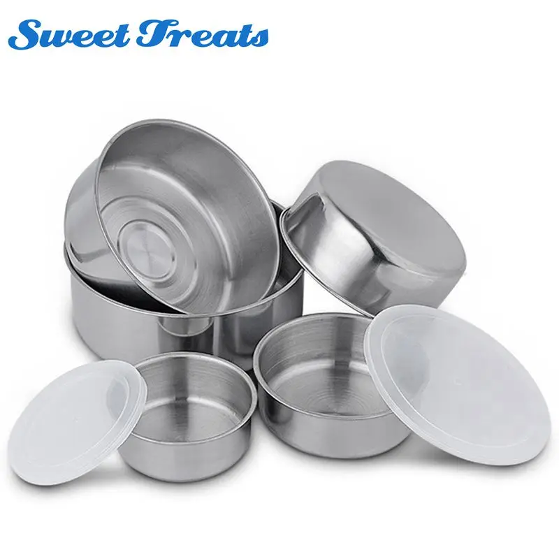 

Sweettreats 5 Piece Stainless Steel Bowl Set with Lids