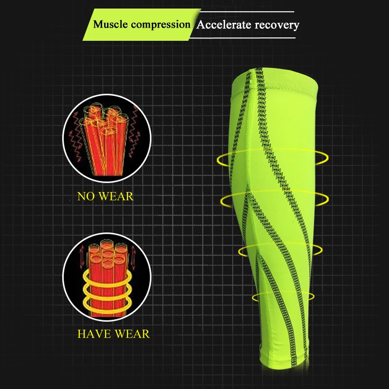 Tcare 1 шт. Компрессионные рукава для голени для мужчин и женщин-Компрессионные рукава для голени и ног для бегунов, велосипедист-шина для голени