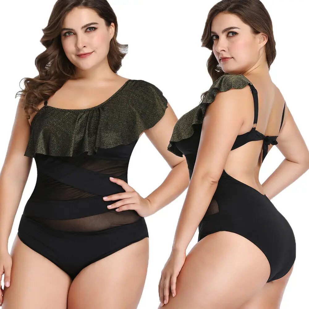 

Hot Women Plus Size L-3XL One-Piece Padded Push Up Monokini Swimsuit Beachwear Swimwear Push Up Monokini Bikini Bathing Suit