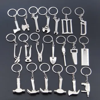 

20 Models MINI Tool Keychain Wrench metal key chain Spanner hammer saw axe pliers Drill keyring key ring opener Keyfob Tools