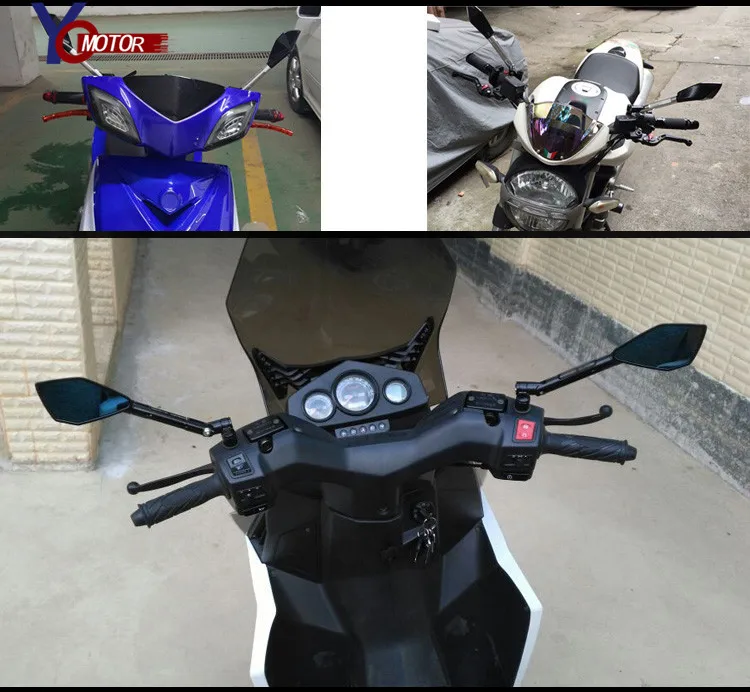 Для YAMAHA R6S канадская версия США HONDA ST1300/ST1300A VFR800 CBR125R универсальное зеркало заднего