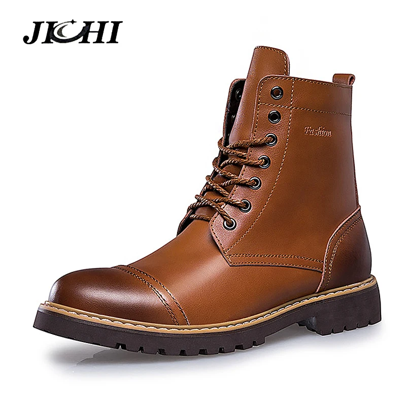Meilleur Offre Spéciale Automne Hiver Casual Neige Bottes Hommes Étanche Bottines Plat Slip Résistant Mode Homme D hiver Chaussures Grande Taille