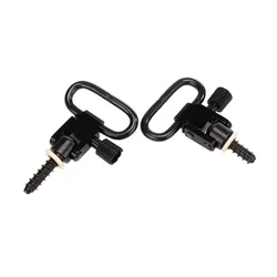 2 PCS Quick Detach Sling Swivels Studs Hunting Accessories Sets QD Sling Swivels Black Steel Machine Screw Adapter Type 1 2 PCS Quick Detach Sling Swivels Studs Hunting Accessories Sets QD Sling Swivels Black Steel Machine Screw Adapter Type 1