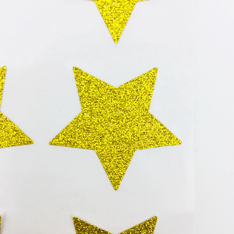 

60pcs Glitter Gold Stickers Glitter Star Envelope Seals Gold Heart Stickers 3.5cm for Kid's Party Birthday Baby Shower Decor