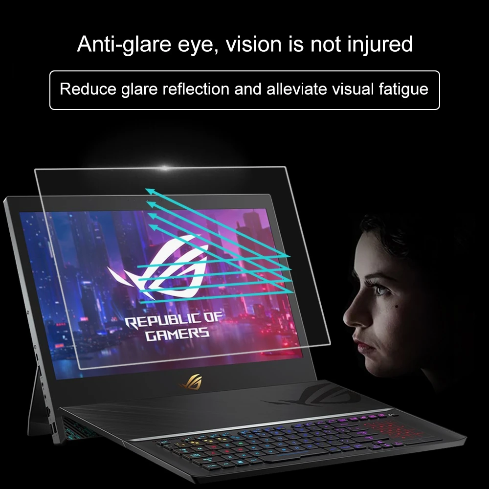 Экран ноутбука HD защитная пленка из закаленного стекла для ASUS ROG Mothership(GZ700) 17,3 дюйма(Размер: 382,5*215 мм