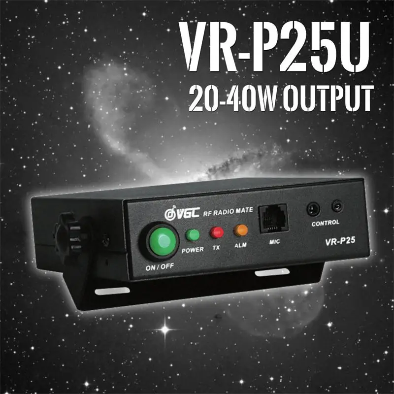 

Radioddity x VGC VR-P25 Amplifier for UHF 400-470 20-40W Output 2-6W Input Analog Modes Walkie Talkie Tow way Radios