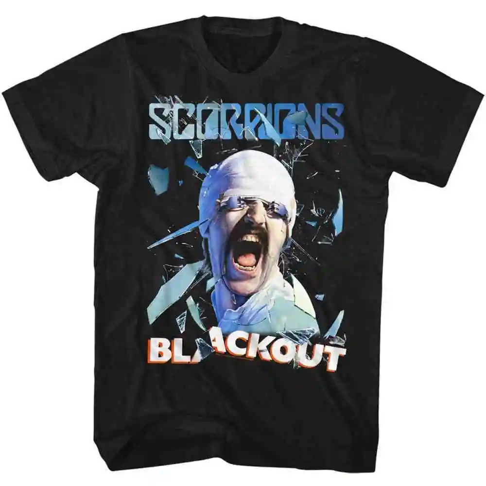 

Scorpions Blackout Album Cover Photo Adult T Shirt Heavy Metal Music
