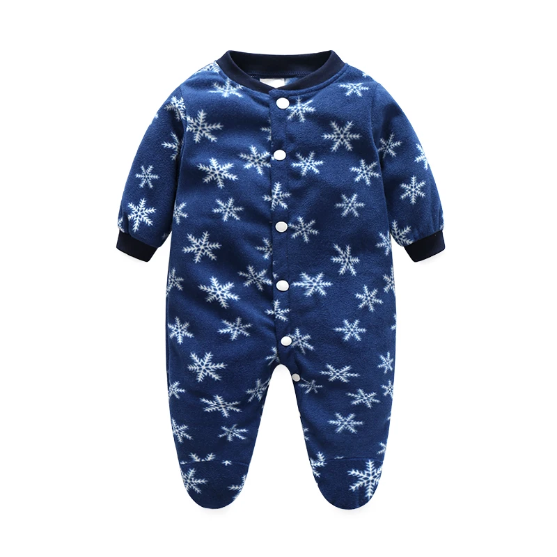 Winter Baby Romper Costumes Fleece Newborn Baby Girl Boy Clothes Overall Long Sleeve Animal Clothing Warm Christmas Baby Clothes