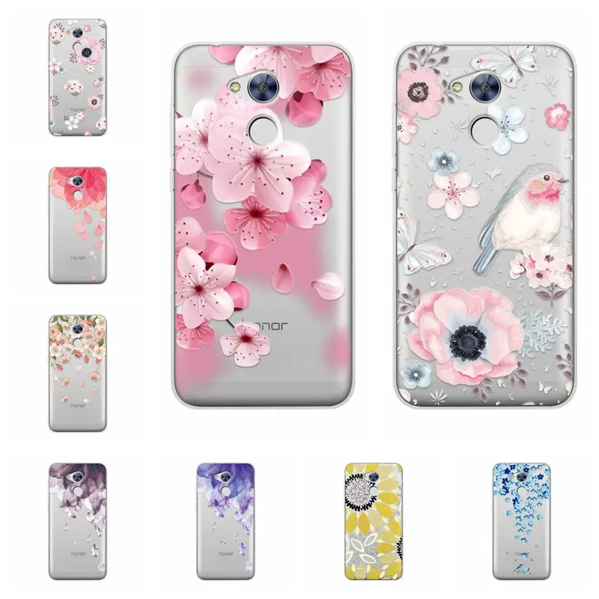 

YOUVEI 3D Relief For Huawei Honor 6A 5.0" Case Lace Flowers Soft Flexible Silicone Gel Cover Case For Huawei Honor 6A DLI-TL20