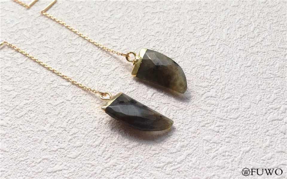 Natural Labradorite Earrings 10
