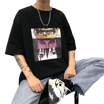 

Naruto Cool T shirt New Unisex Japanese Anime Tshirt Street Wear Summer Large Size Short Sleeve T-shirt for Men