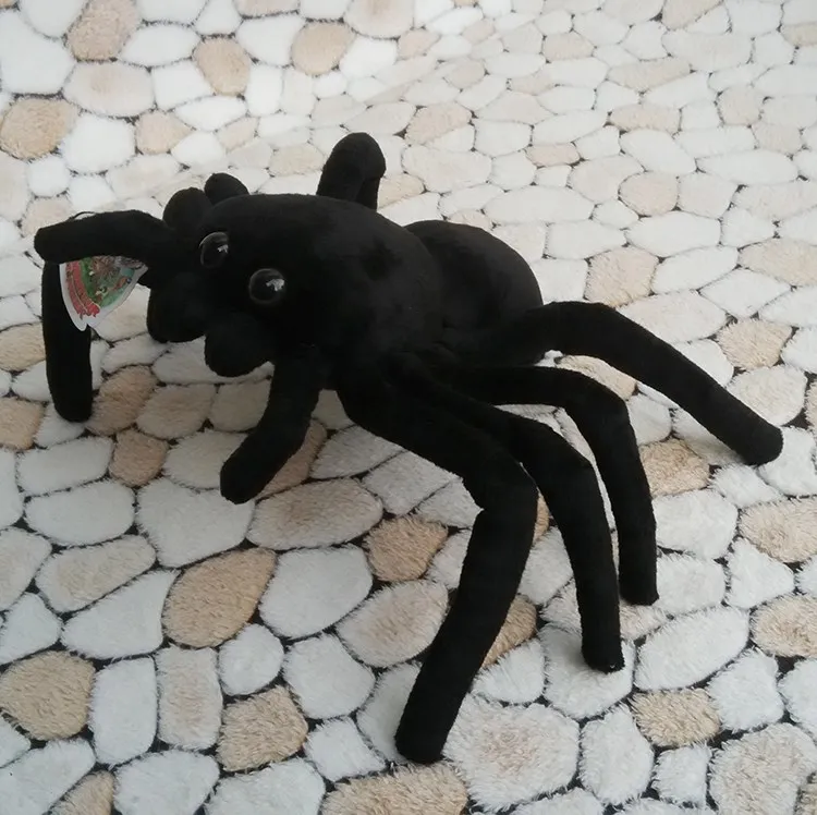 30 см креативная имитация черный паук-кукла плюшевые игрушки мягкие пауки куклы Новогодняя Подарочная бутафория на день рождения