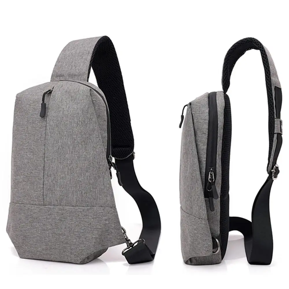 Casual Canvas Shoulder Crossbody Bag Zipper Men Sports Satchel Bag