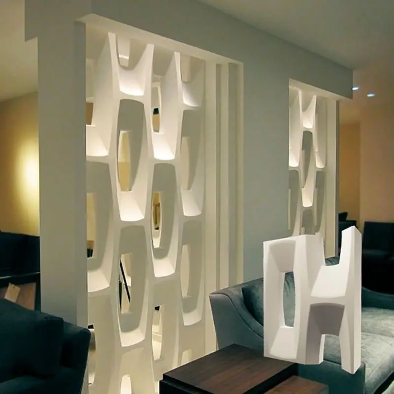 2pcs 3D Plastic mold for Plaster 3D Decorative Wall block