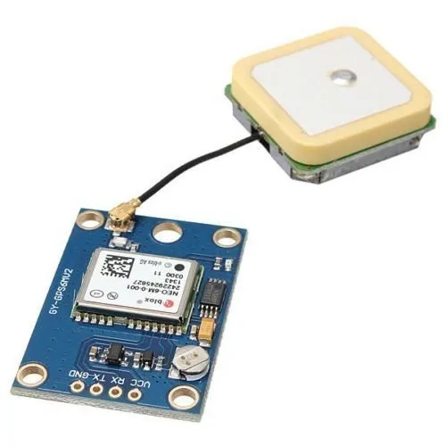

1Set GPS Module GY-GPS6MV2 NEO6MV2 Buit-in EEPROM APM2.5 Antenna 3V-5V RS232 TTL for Arduino Flight Control RC Toy