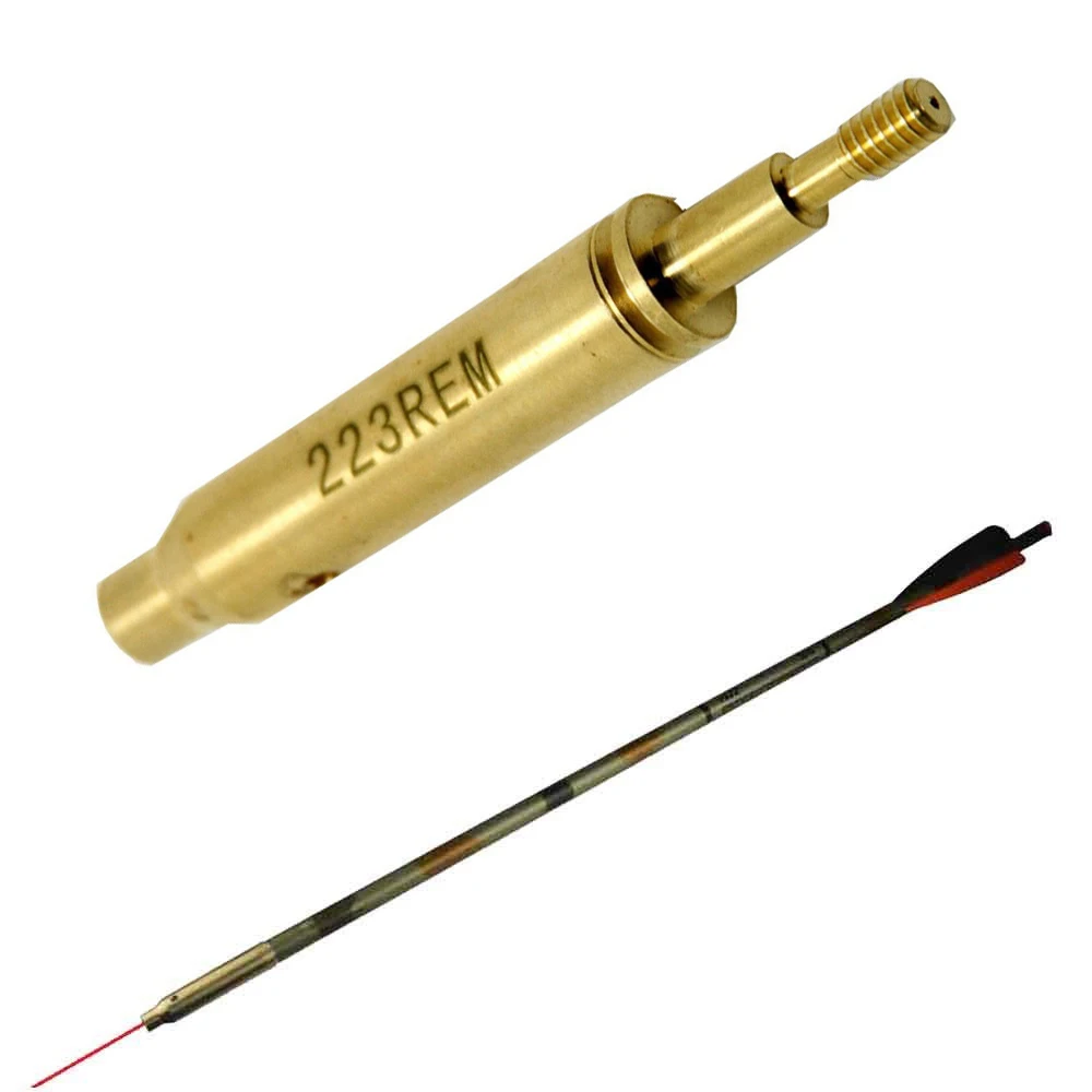 Preise Neue Bogenschießen Red Laser Bore Sight Armbrust Bohrung Laser Sight Jagd Zubehör