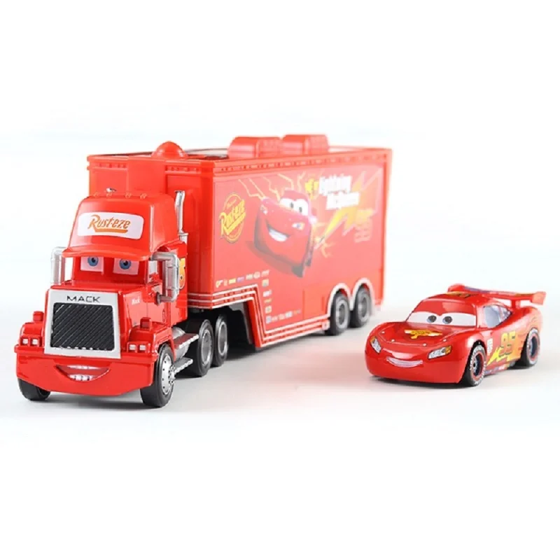 Disney Pixar Cars 3 Lightning McQueen Jackson Storm Cruz Mater Mack Uncle Truck 1:55 автомобиль из литого металла модель мальчика подарок