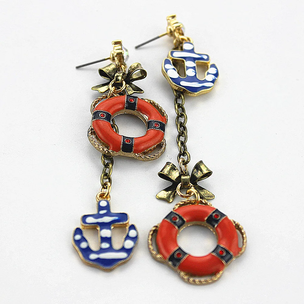 

Fashion stud earrings 2014 Fashion earrings new pure and fresh quietly elegant contracted swimming circle length in 0213