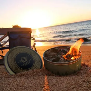 

Portable And Reusable Campfire Outdoor Lighting Campfire Tank Heating 3-5 hours of burn time safe and non-toxic 10cmx4.5cm