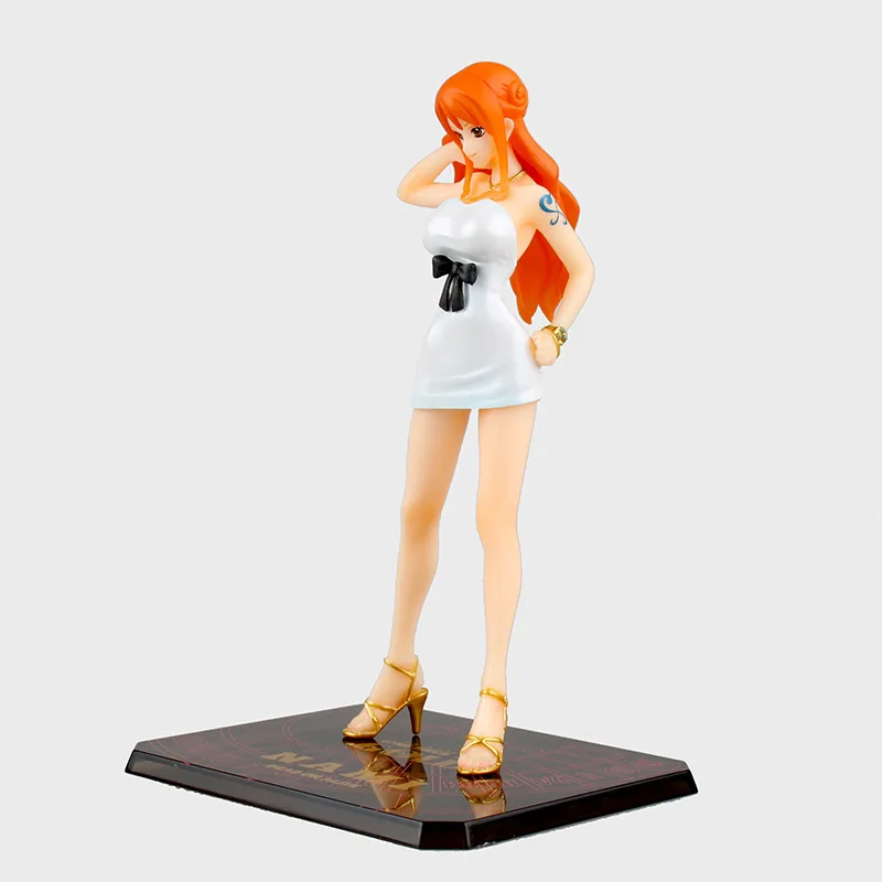 2017 New Anime One Piece Gold Nami Action Figure Model Toys Sexy Girl Figuras Dolls Brinquedos Gift 16cm  (2)