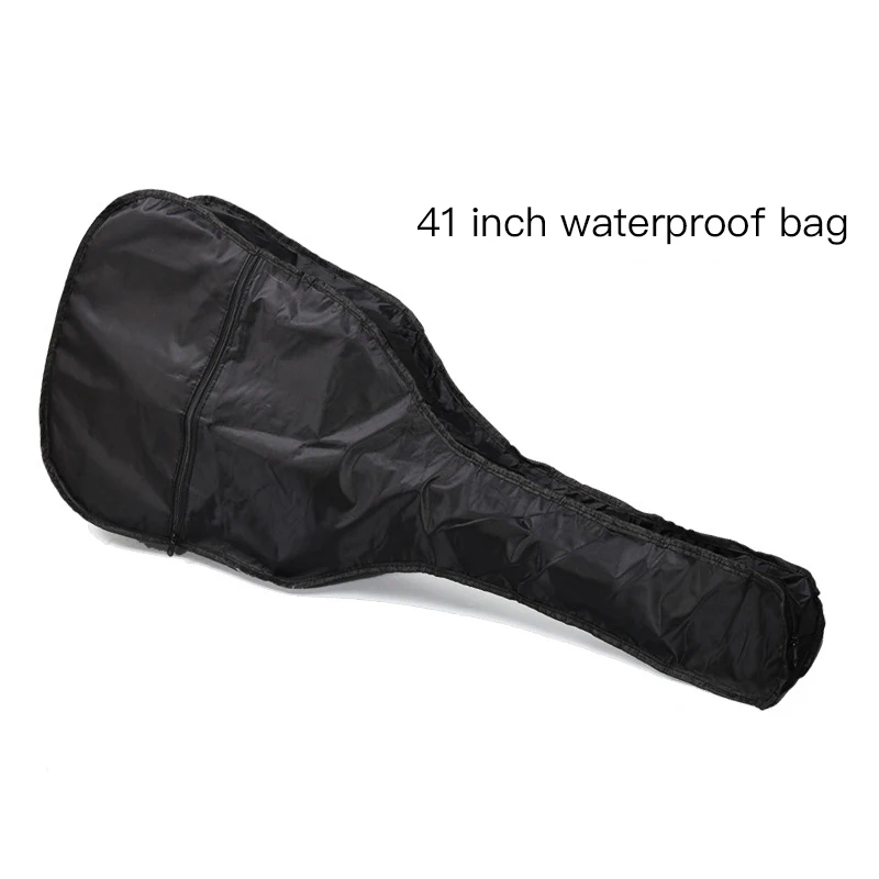 30/34/36/38/40/41 Inch Guitar Bag Electric Bass Bag Ukulele Soft Case with Double Straps Backpack Side Portable Handle Pocket