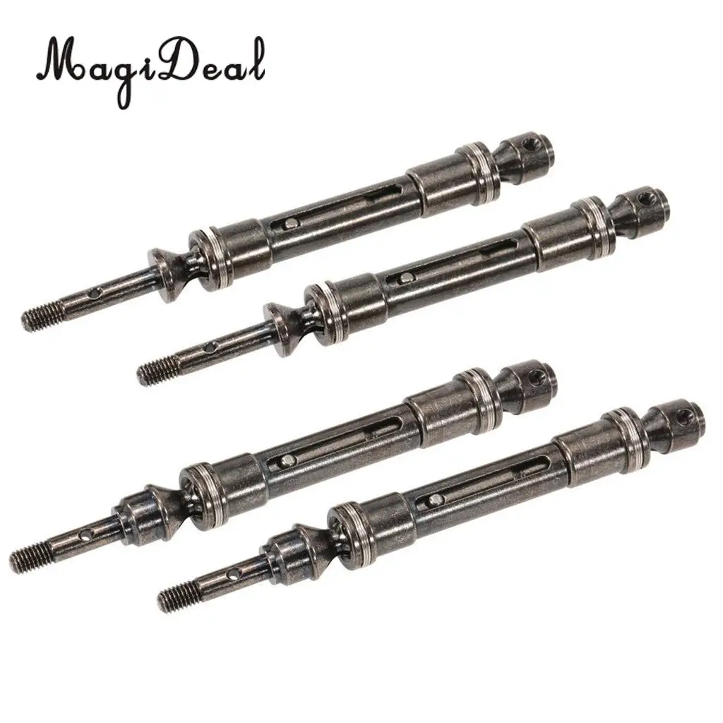 MagiDeal 4x Aluminum Alloy Front Rear Universal Drive Shaft Dogbone for Traxxas Slash 1/10 SLA017 4X4 HQ727 Short Truck  3Kinds