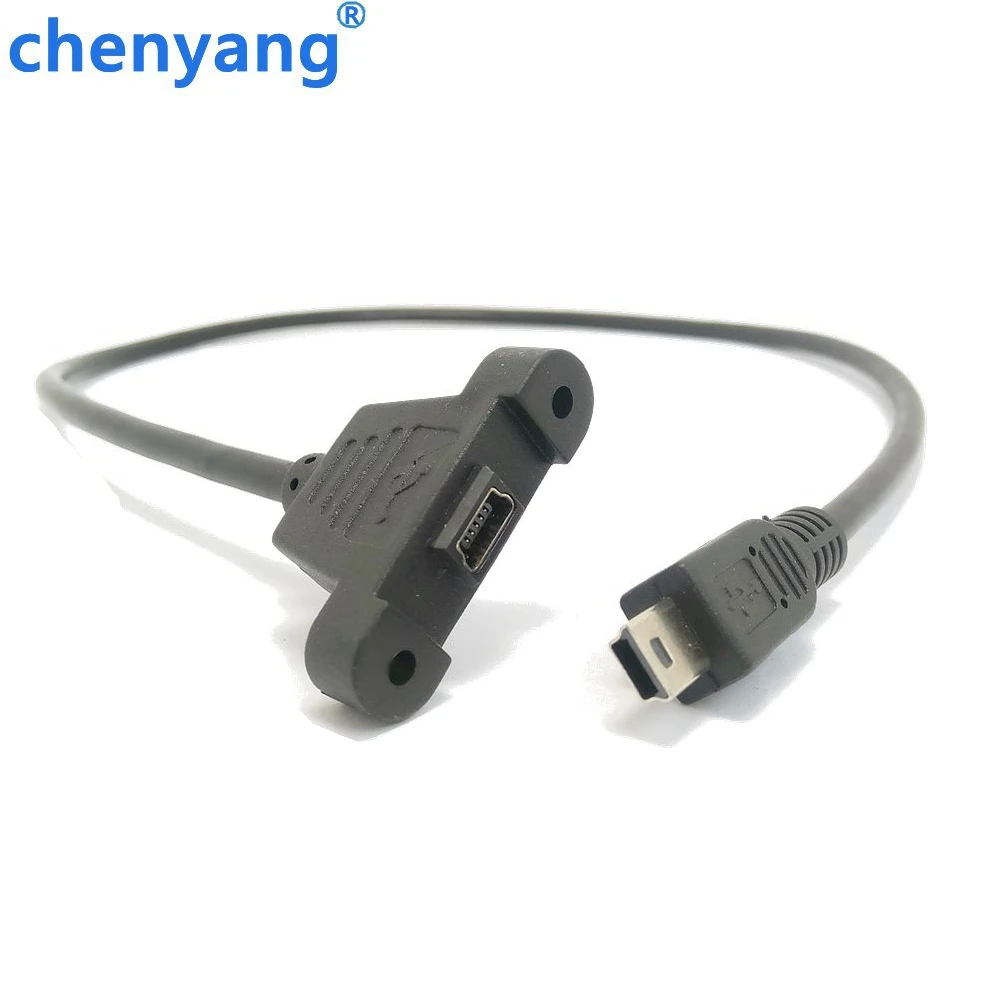 30 см/50 см винтовая блокировочная Панель Крепление мини USB 2 0 папа к женскому M/F