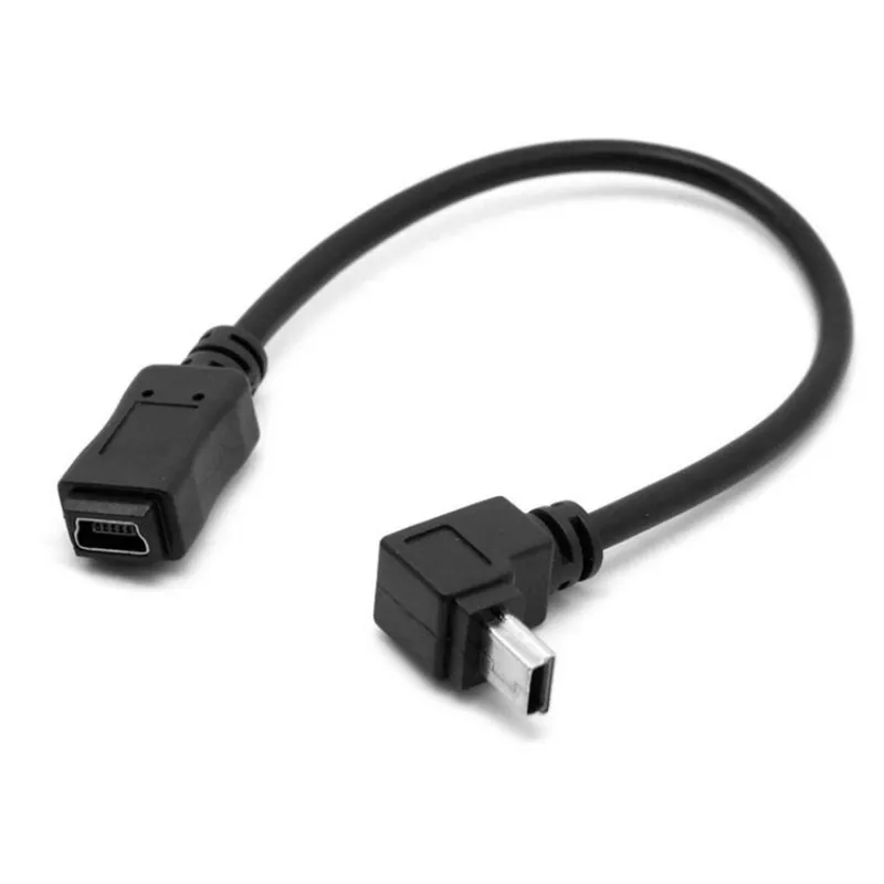 

GPS Mini USB B Type 5P 90D Up Direct Angled Male to Female Extension Cable 20cm