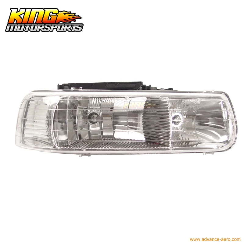 Для ксенона HID 8000K 1999-2002 Chevy Silverado Хрустальная фара LH RH US Внутренняя