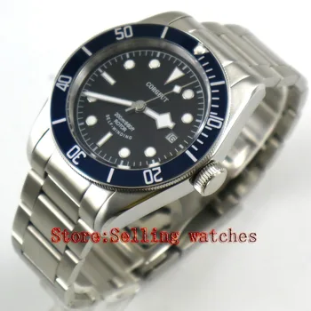 

41mm corgeut dial stainless steel strap Sapphire Glass miyota Movement automatic mens Watch