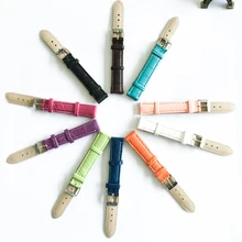 16 мм pu кожаный ремешок для часов 16 мм ремешок для часов horlogeband Лидер продаж 12 цветов женские браслеты и Ремешки для наручных часов 16 мм X010