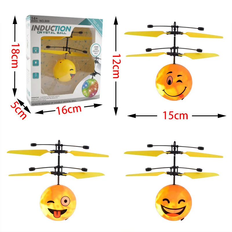 Радиоуправляемый шар инфракрасный индукционный мини самолет мигающий светильник дистанционные игрушки для детей открытый подарок