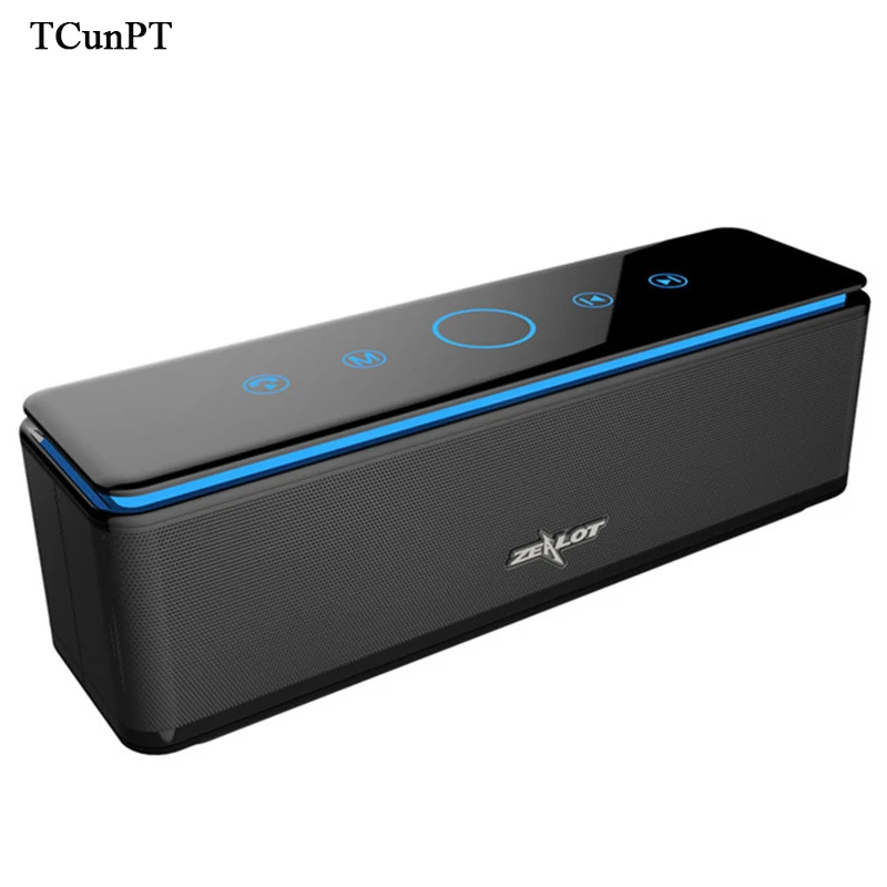 

TCunPT New S7 Portable Bluetooth Speaker Touch Control Wireless 4 Drivers Audio Home Theatre 3D Stereo System Computer Phones