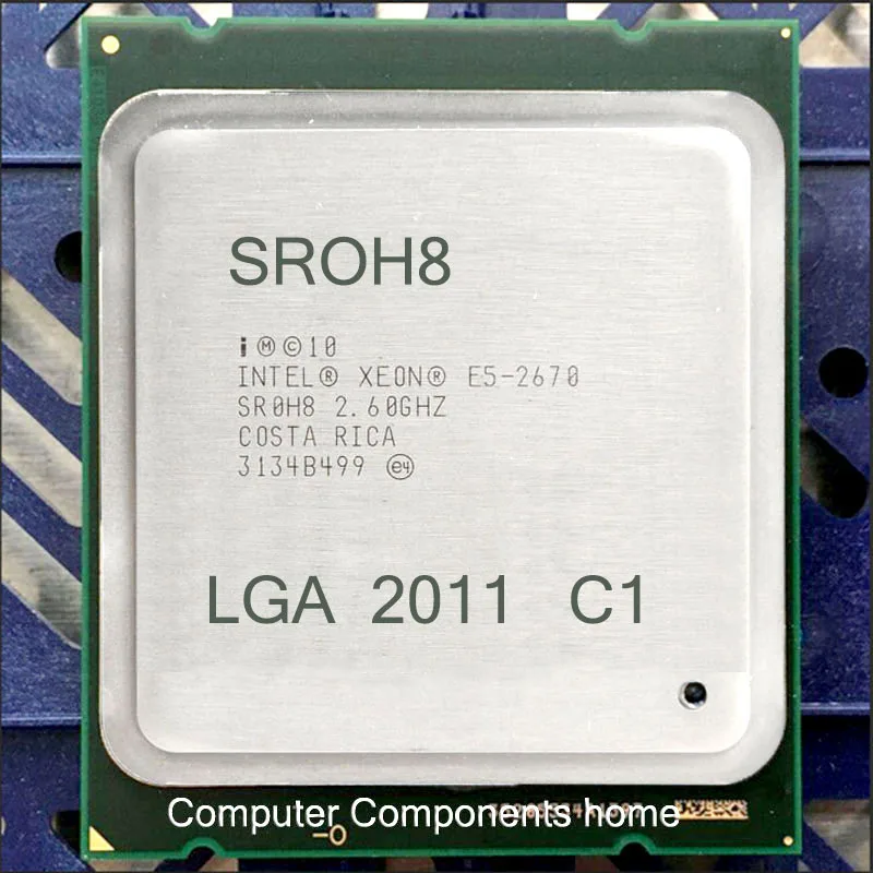 

INTEL XEON  E5 2670 C1 INTEL E5-2670 XEON E5-2670 C1 20M Cache/2.60/GHz/8.00 GT/s SROH8 C1 LGA 2011 suittable x79 motherboard