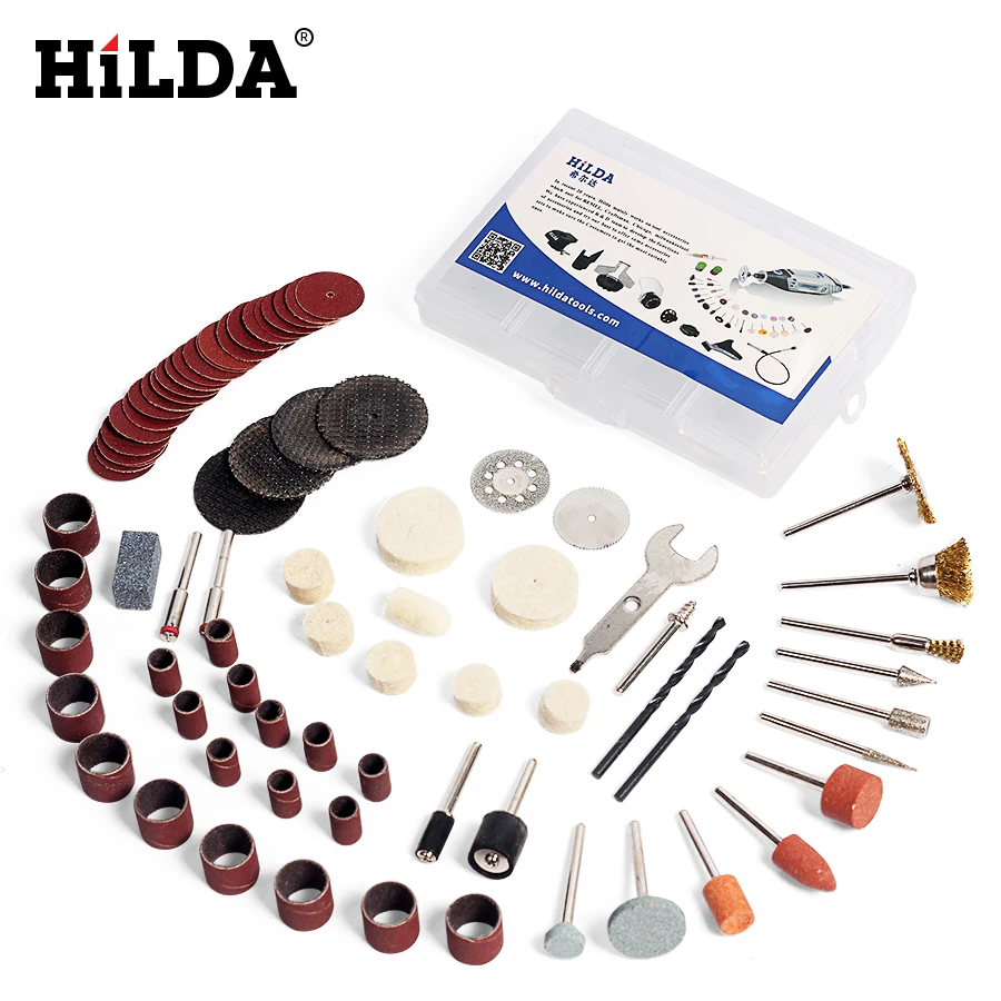 HILDA 92Pcs Wood Metal Engraving Electric Rotary Tool Accessory for