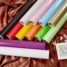 Многоцветная Глянцевая Самоклеящаяся настенная бумага для кухни, шкафа, шкафа, двери, виниловая контактная бумага, водонепроницаемые Наклейки для декора мебели