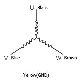 YAKO 110 3phase motor connection