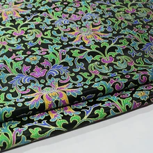 HLQON 75 см ширина парча пряжа окрашенная черная ткань для лоскутного войлока куски ткани простыня cheongsam платье Детская ткань пальто