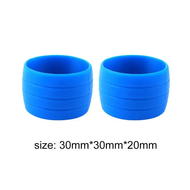 1 Pair Bike Silicone Plug Rubber Anti-Skip Road Bike Plugs for Bar Tape Waterproof Wear-resisting Oudoor Strap Silicone Ring