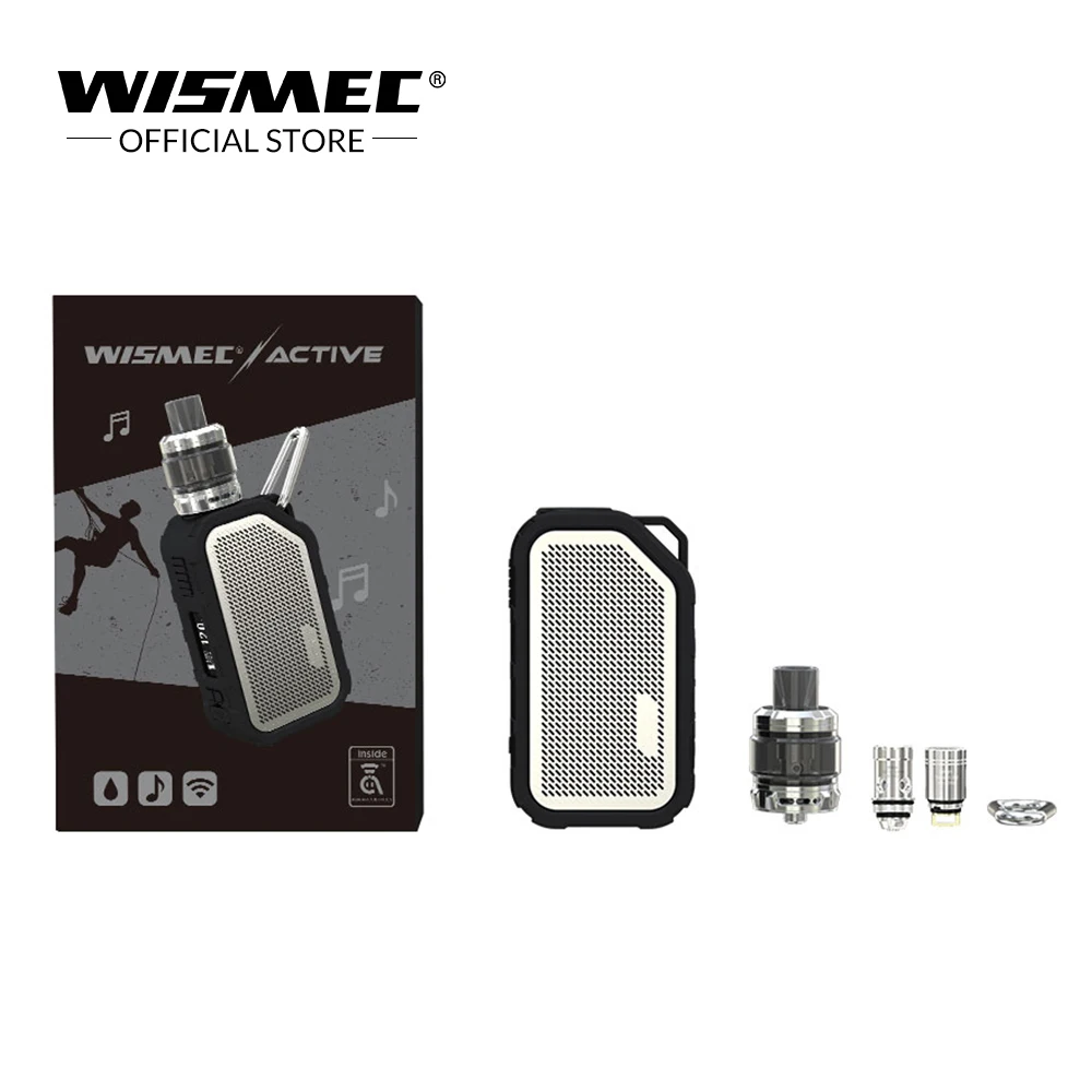 Оригинальный Wismec Active с баком Amor NS Plus 4 5 мл adopte bluebooth водонепроницаемый боксмод