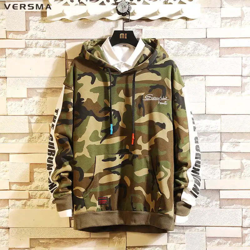 2019 men camouflage hooded hoodies sweatshirts