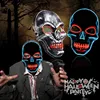 Halloween Mask Neon Masks LED Scary Skull Masque Skeleton Horror Maske Masquerade Party Mascara Glowing Carnival Masker Cosplay ► Photo 1/6