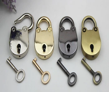 

10 pcs/ lot handbags luggage hardware lock/ Leather bags, handbags, DIY craft lock keyed padlock
