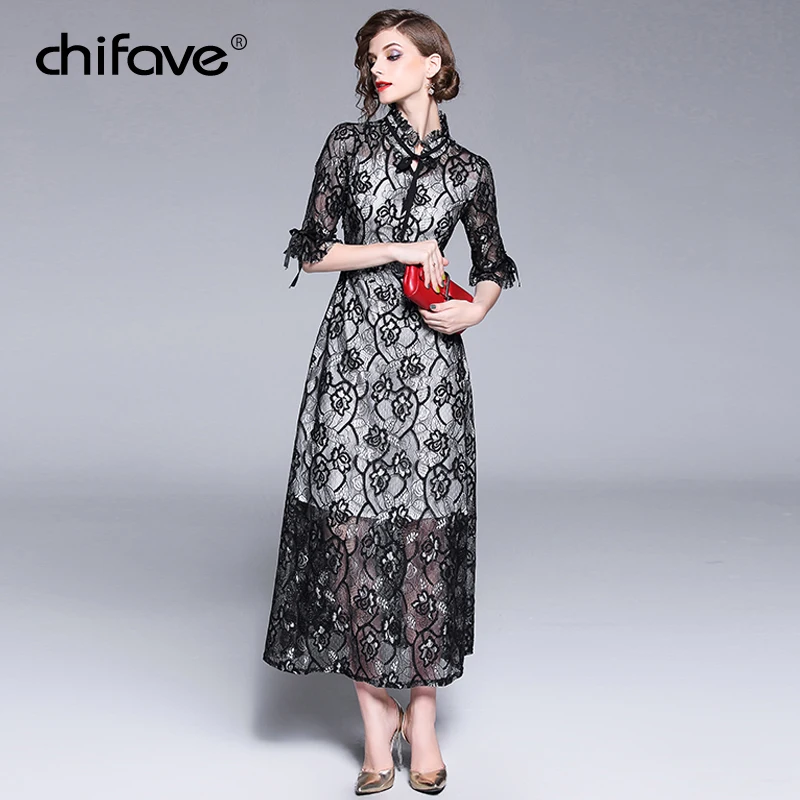 Aliexpress.com : Buy chifave Women Dresses Fall 2018 Elegant Chinese ...